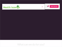 Tablet Screenshot of healthlozenge.com